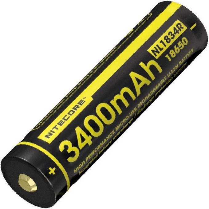 Аккумулятор NITECORE NL1834R 18650 Li-ion 3400 мА·ч с micro-USB 16808